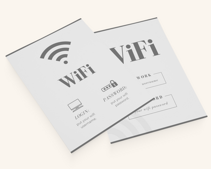 Real Estate Template – Airbnb Wifi Sign 1