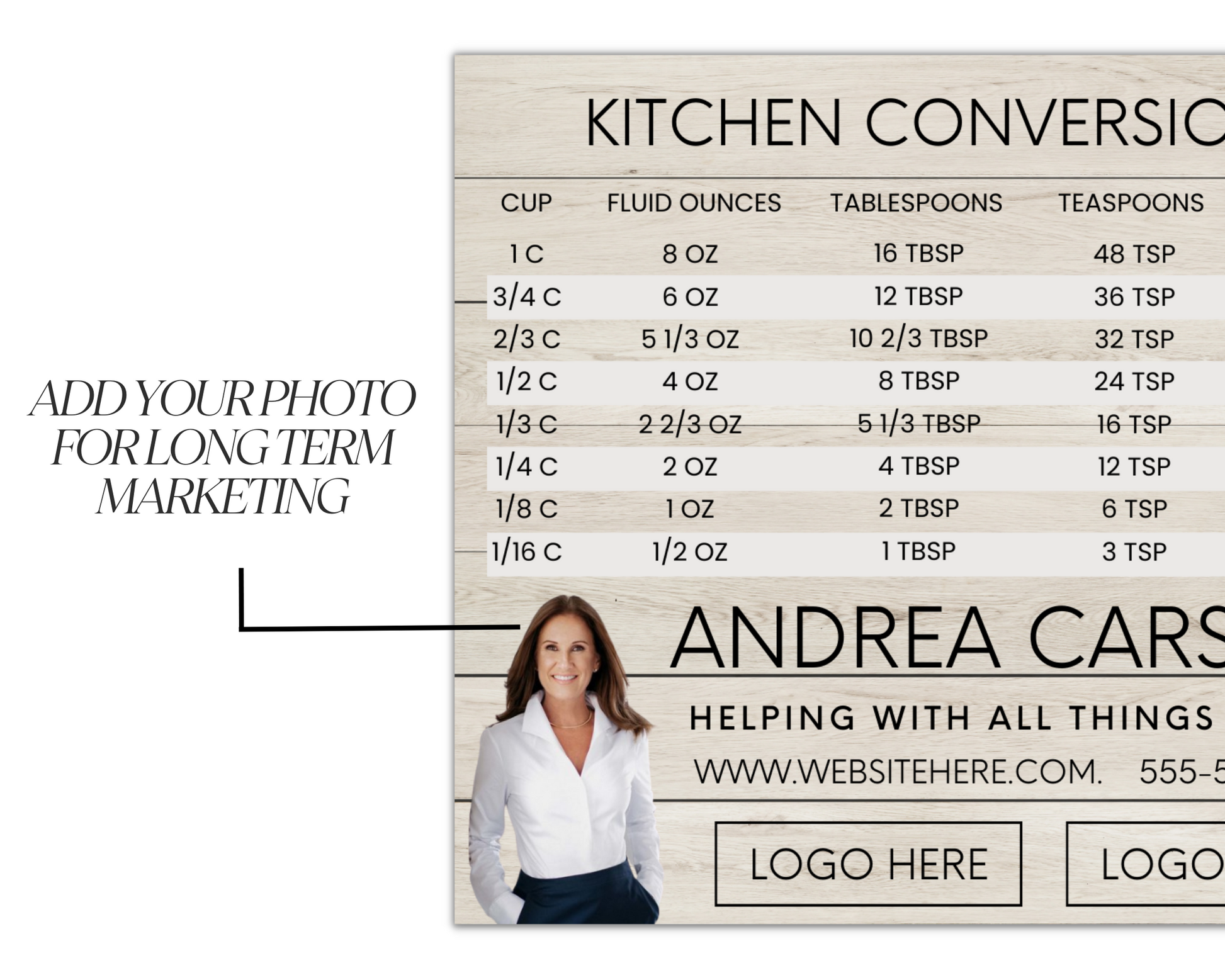 Real Estate Template – Promo Magnet with Kitchen Conversions 12