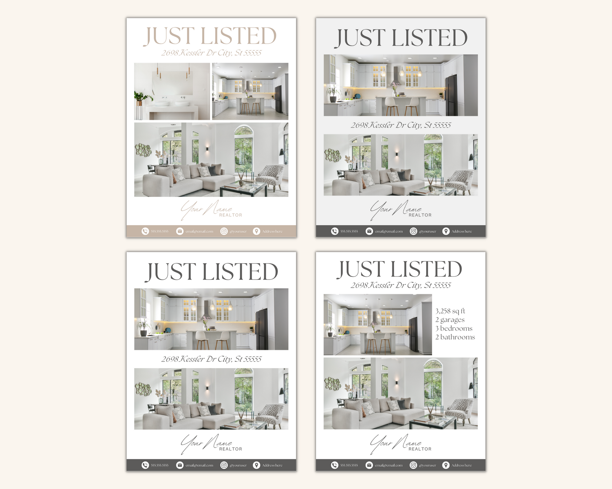 Real Estate Template – Peaceful Listing Flyer Bundle