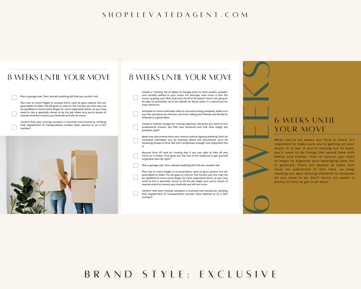 Moving Guide - Exclusive Brand Style