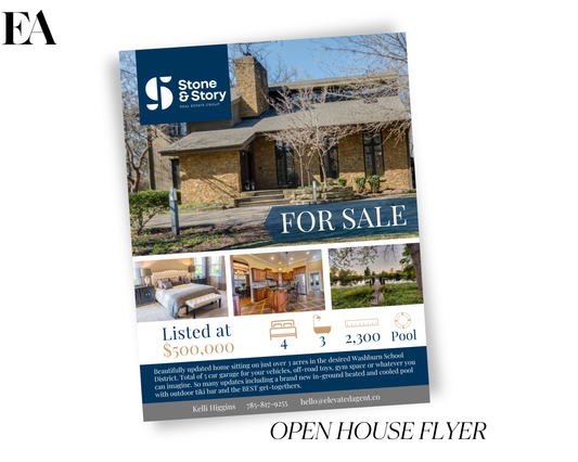Open House Flyer - Blues