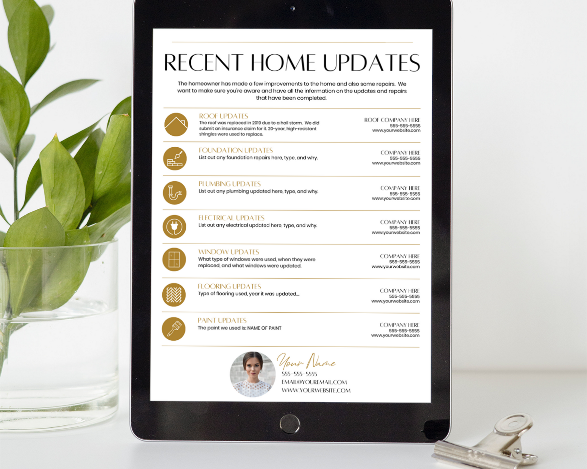 Home Update Flyer - Real Estate Template