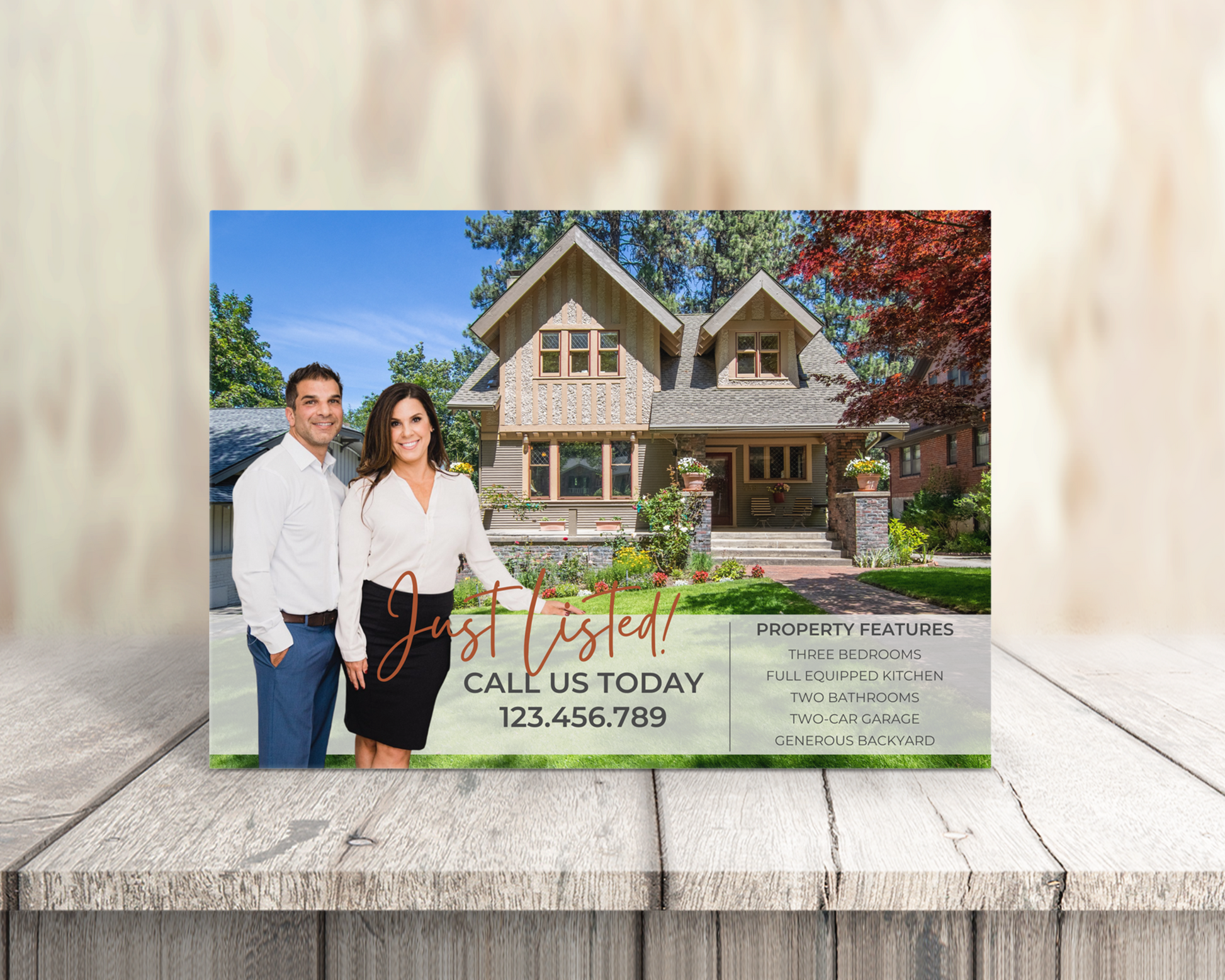 Real Estate Template – Real Estate Postcard 6 - Just Listed