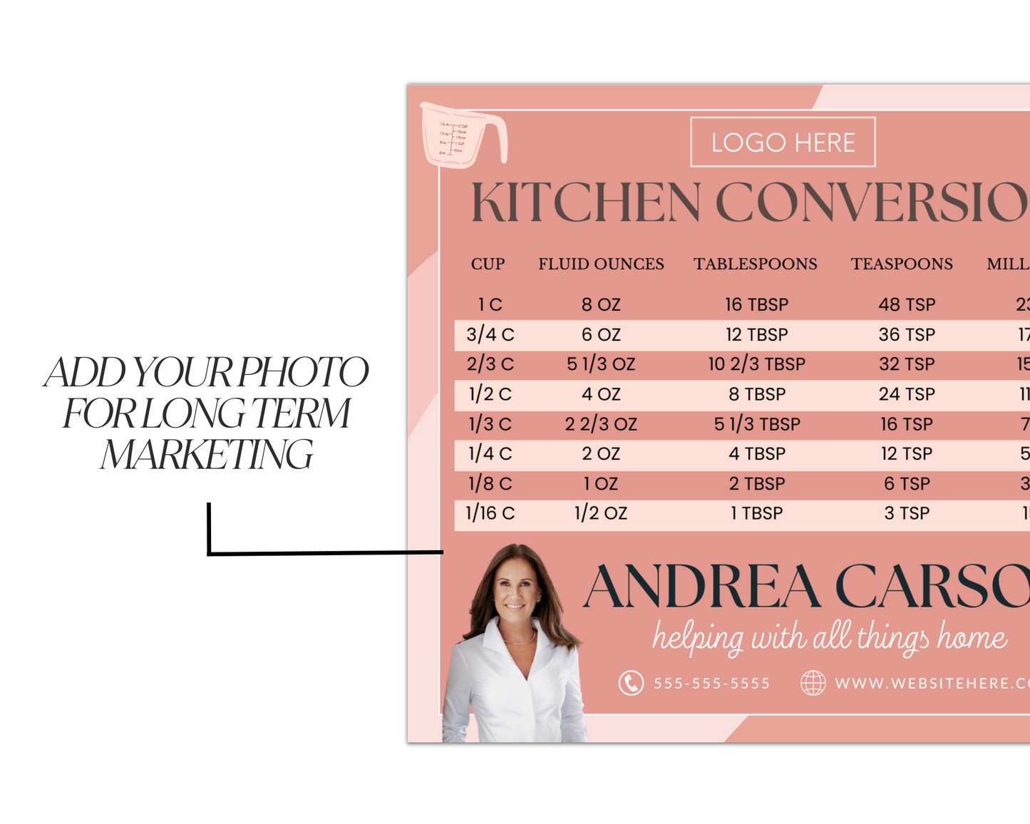 Real Estate Template – Promo Magnet with Kitchen Conversions 6