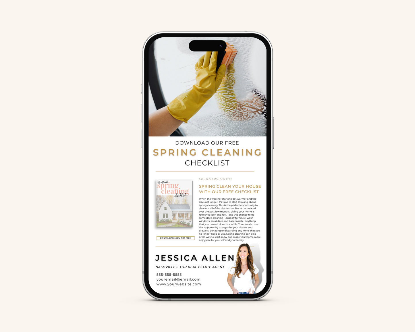 Real Estate Template – Spring Cleaning Email