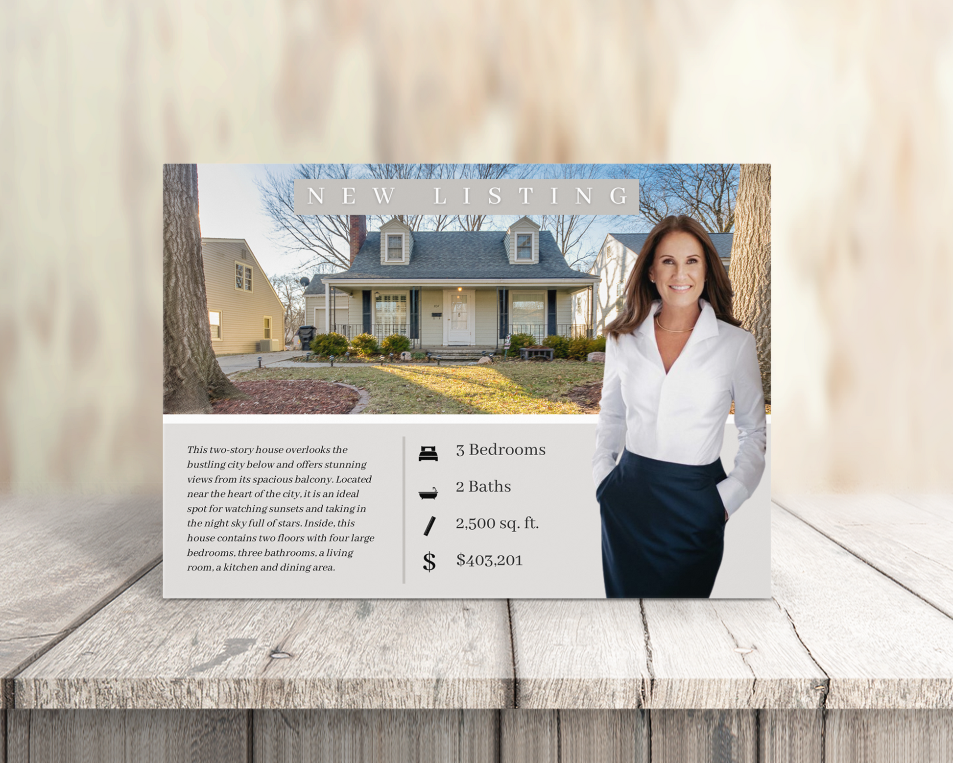 Real Estate Template – Real Estate Postcard 2 - Just Listed