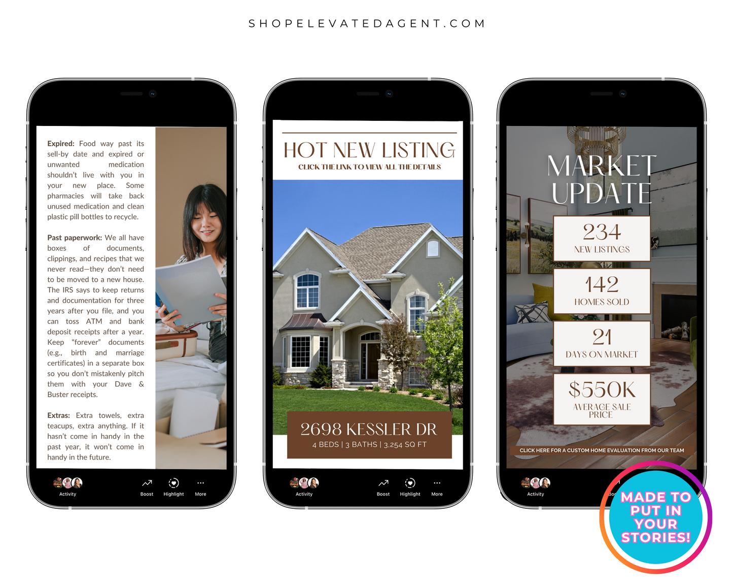 Real Estate Social Media Story, March Newsletter, Real Estate Newsletter, Real Estate Marketing, Real Estate Instagram, Newsletter Template