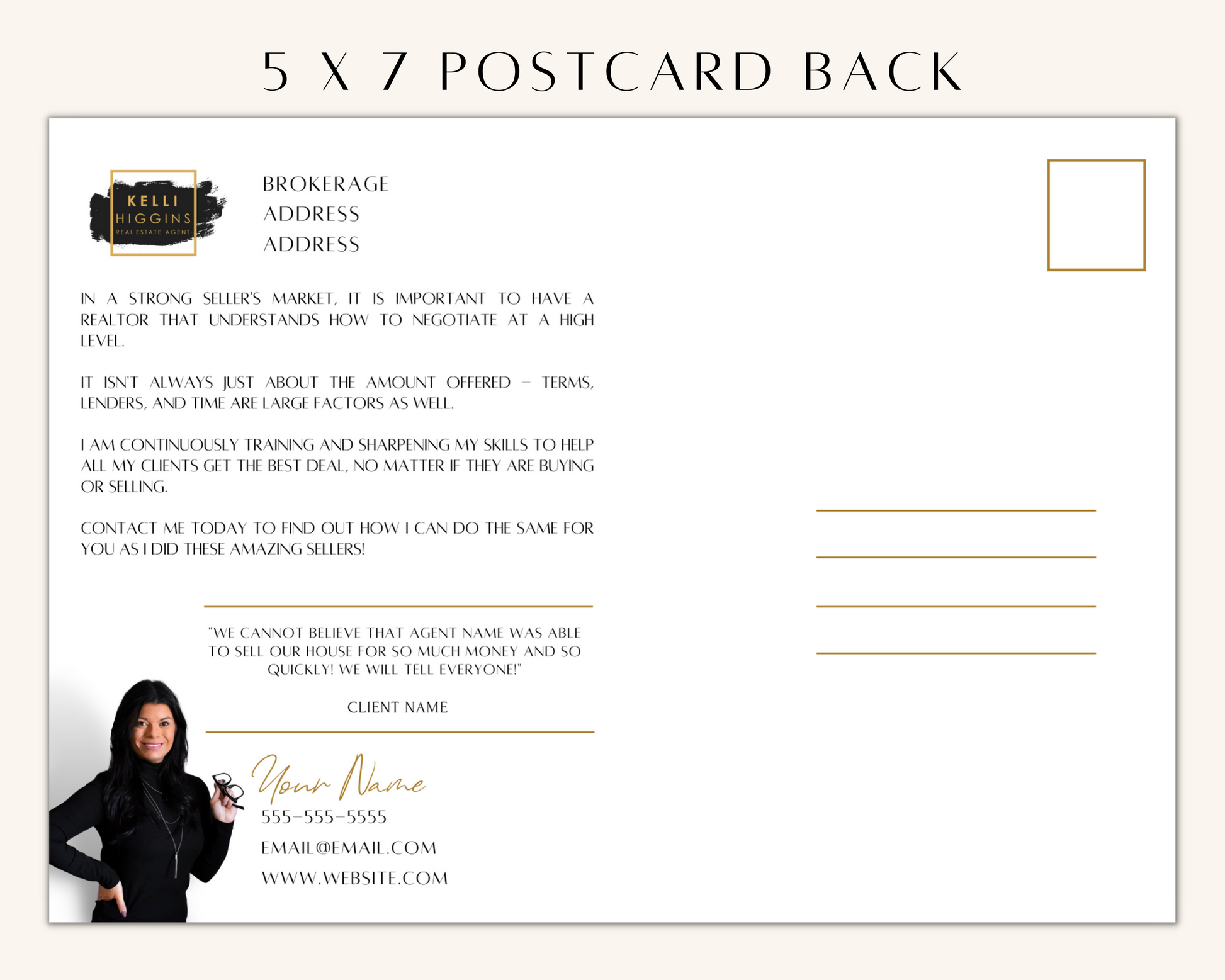 Real Estate Template – Just Sold Postcard - Exclusive Brand Style