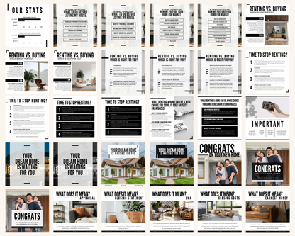 Real Estate Template – Minimal Social Post Bundle