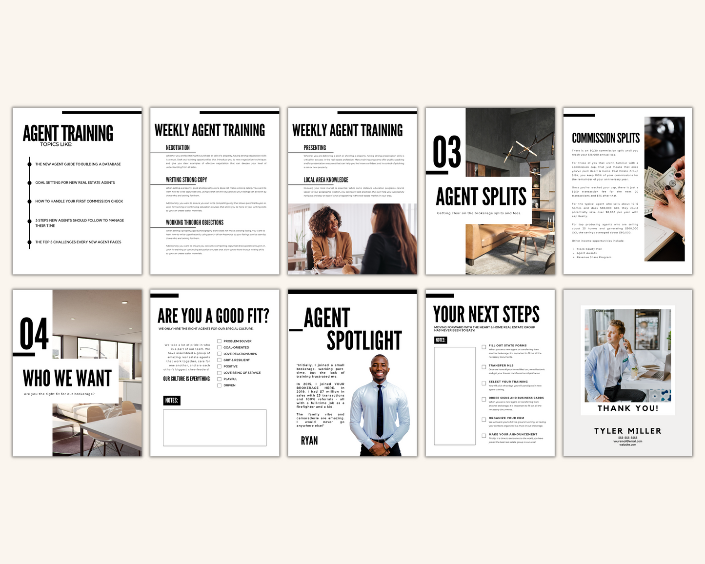 Agent Recruitment Marketing Real Estate Template Minimal Brand Style