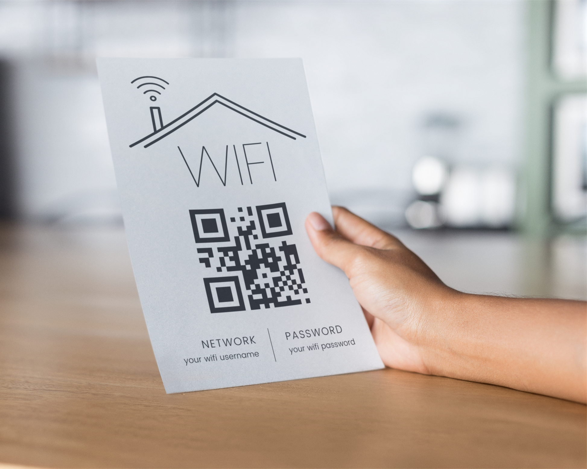 Real Estate Template – Airbnb Wifi Sign