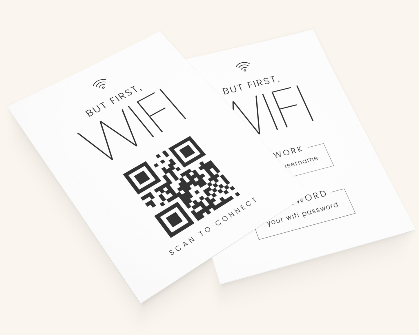 Real Estate Template – Airbnb Wifi Sign