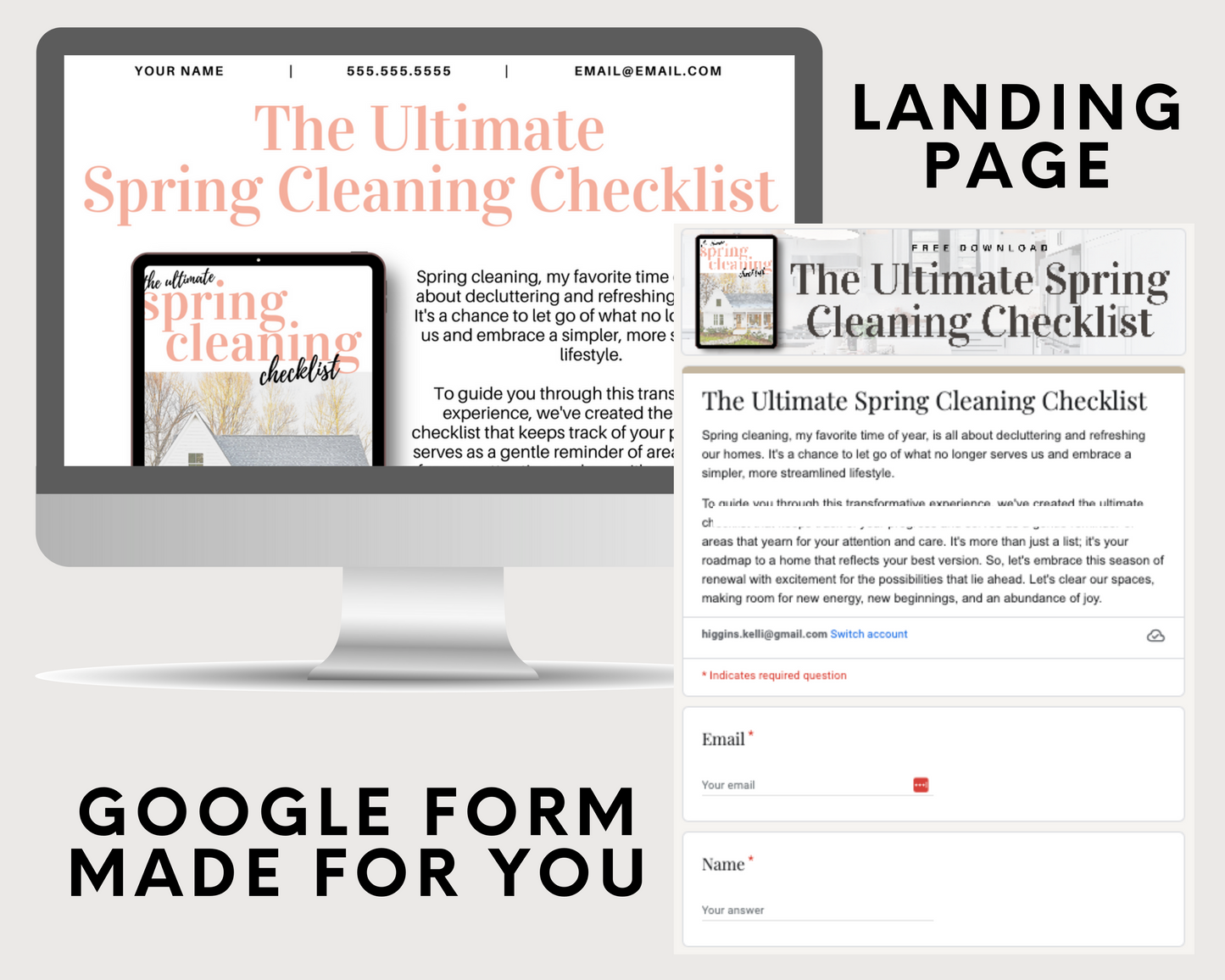Spring Cleaning Checklist Bundle