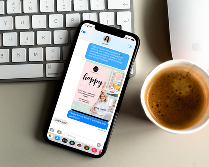 Home Anniversary Text Message - Playful Brand Style
