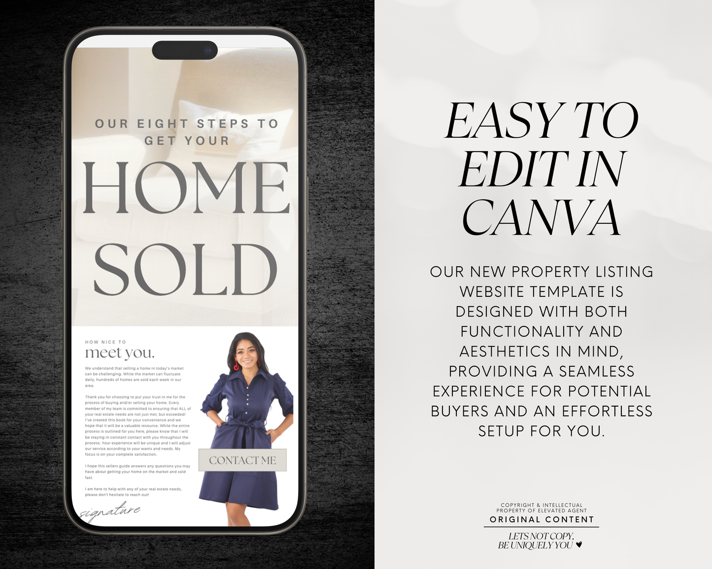 Home Seller Landing Page - Peaceful Design Style
