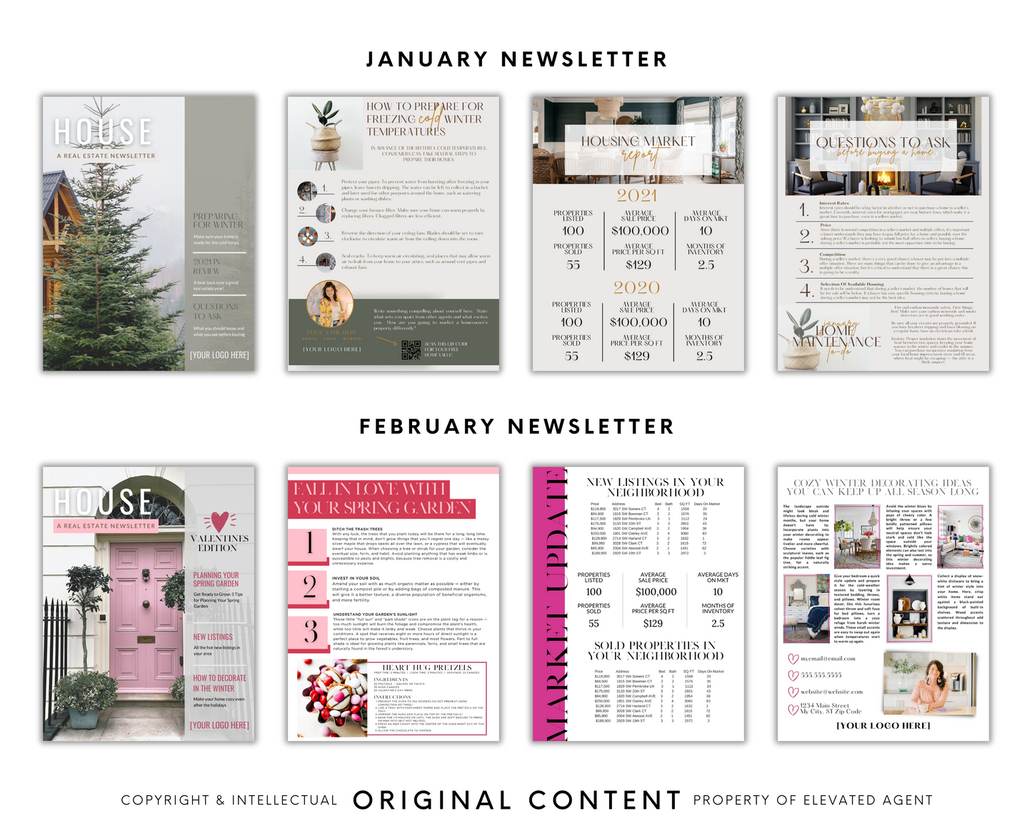 2023 Real Estate Newsletter Bundle - 8.5 x 11