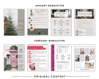 2023 Real Estate Newsletter Bundle - 8.5 x 11