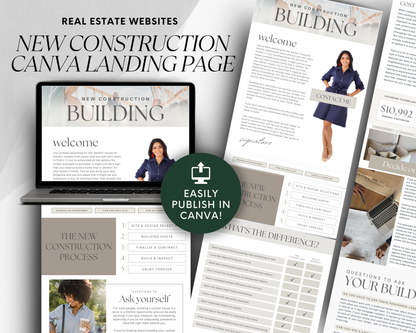 New Construction Landing Page - Peaceful Design Style