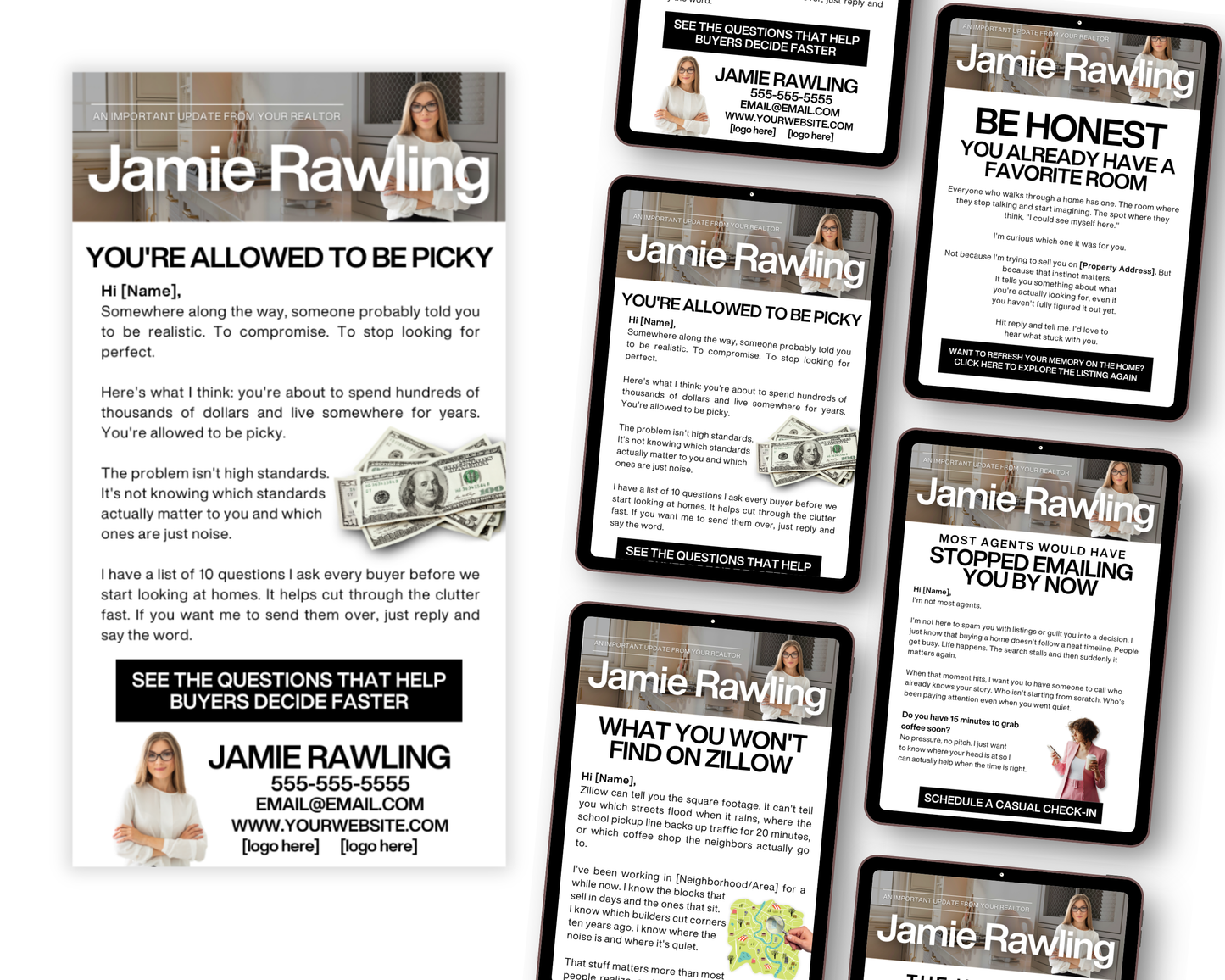 Open House Email Follow Up Drip Campaign - Classic Design Style