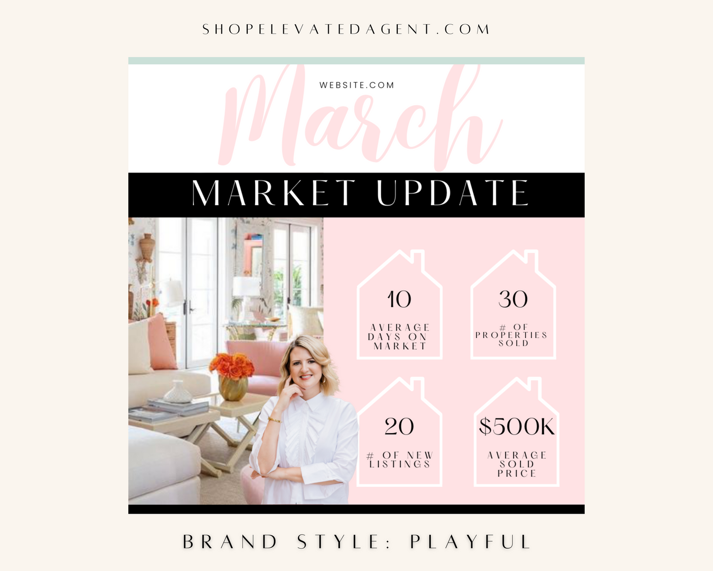 Market Update Social Post - Playful Brand Style