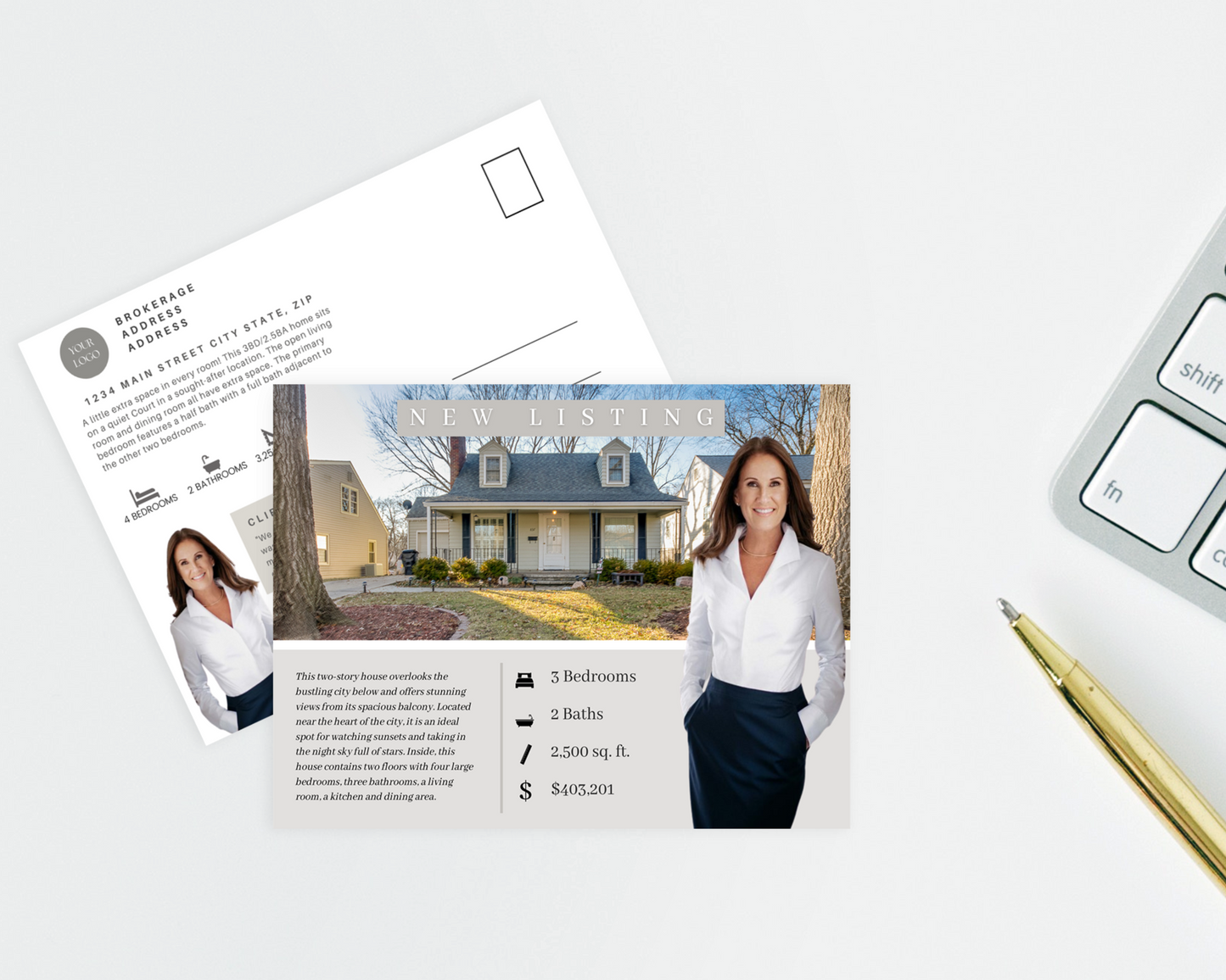 Real Estate Template – Real Estate Postcard 2 - Just Listed