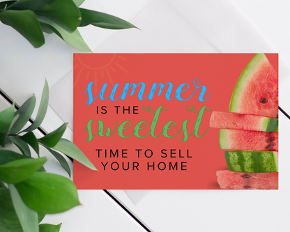 Real Estate Summer Postcard Template Summer Farming Postcard Home Seller Postcard Real Estate Farming Farming Marketing Canva Postcard Mail