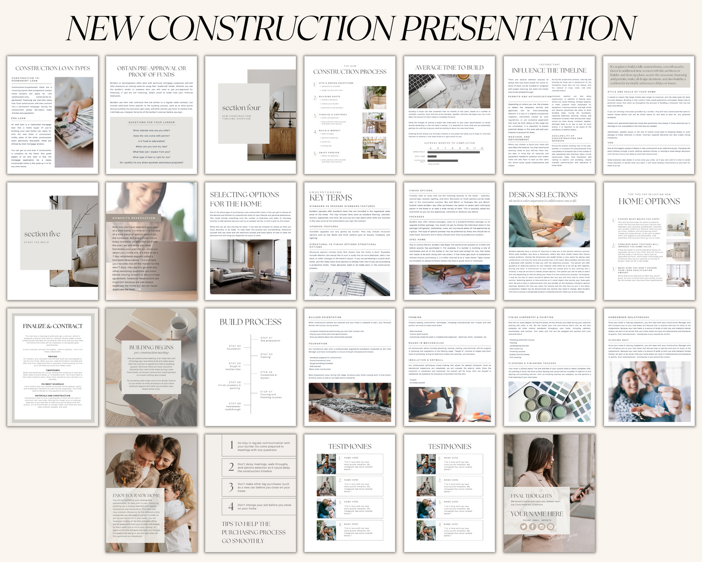 Home Builder & New Construction Bundle - Peaceful Brand