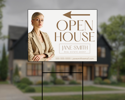 Open House Yard Sign 2