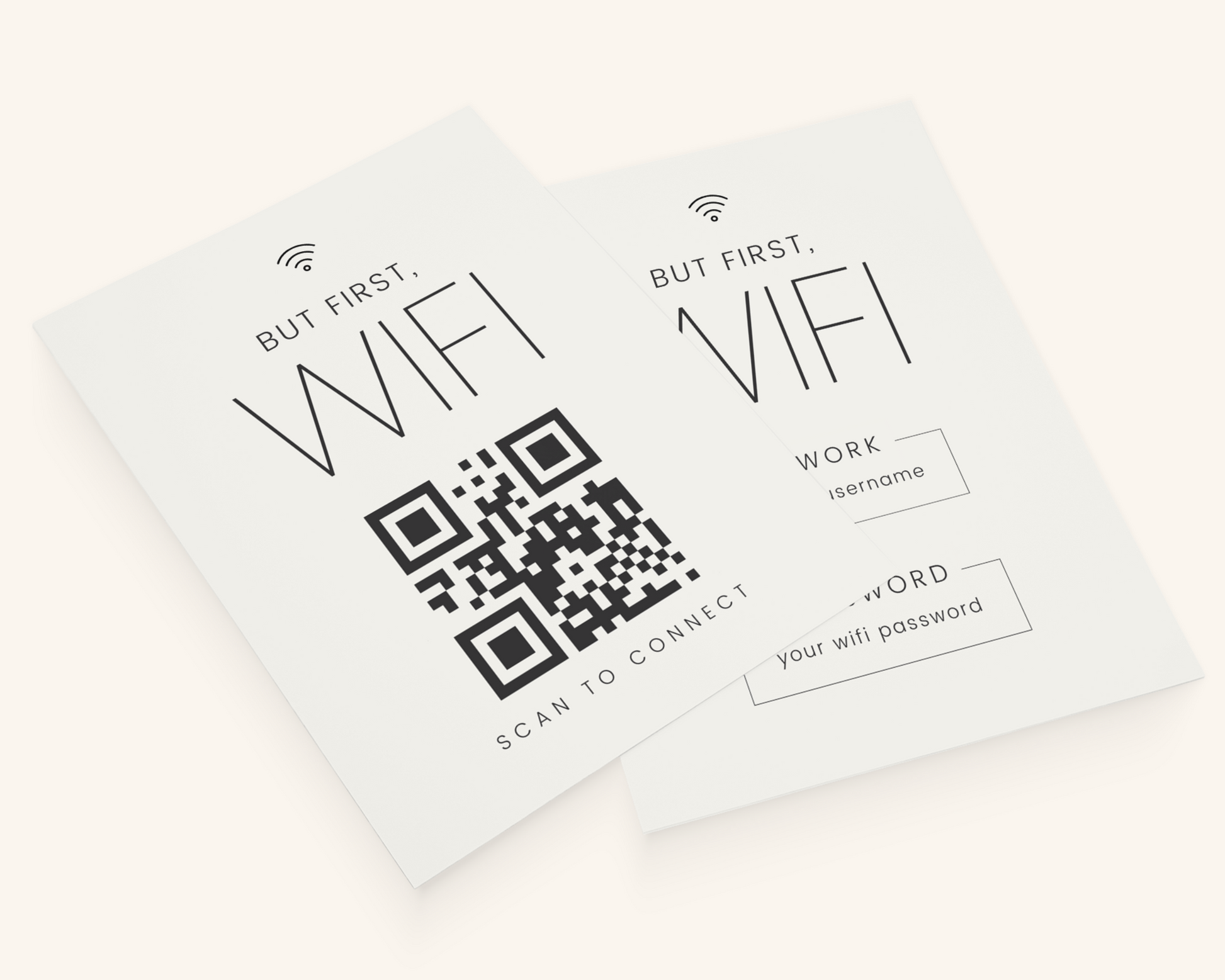 Real Estate Template – Airbnb Wifi Sign