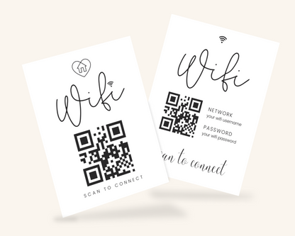 Real Estate Template – Airbnb Wifi Sign