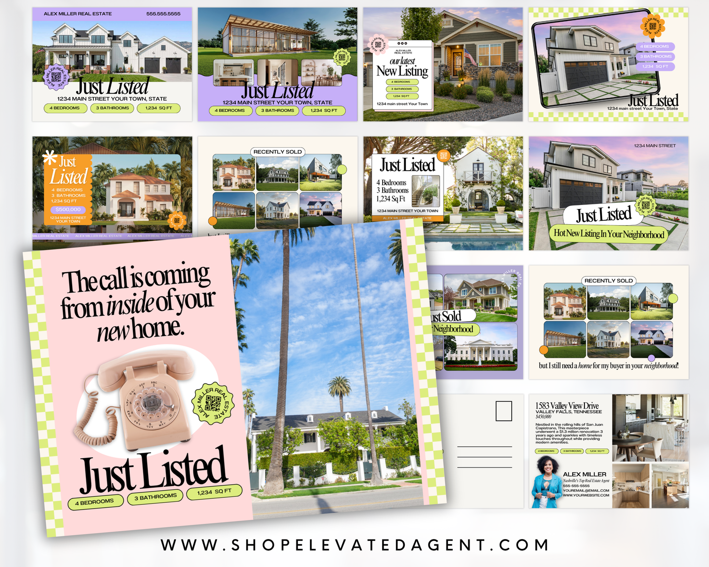 Just Listed Postcards Set 1