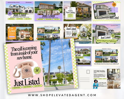 Just Listed Postcards Set 1