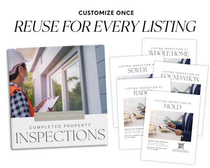 Listing Inspections Binder - Peaceful Design Style