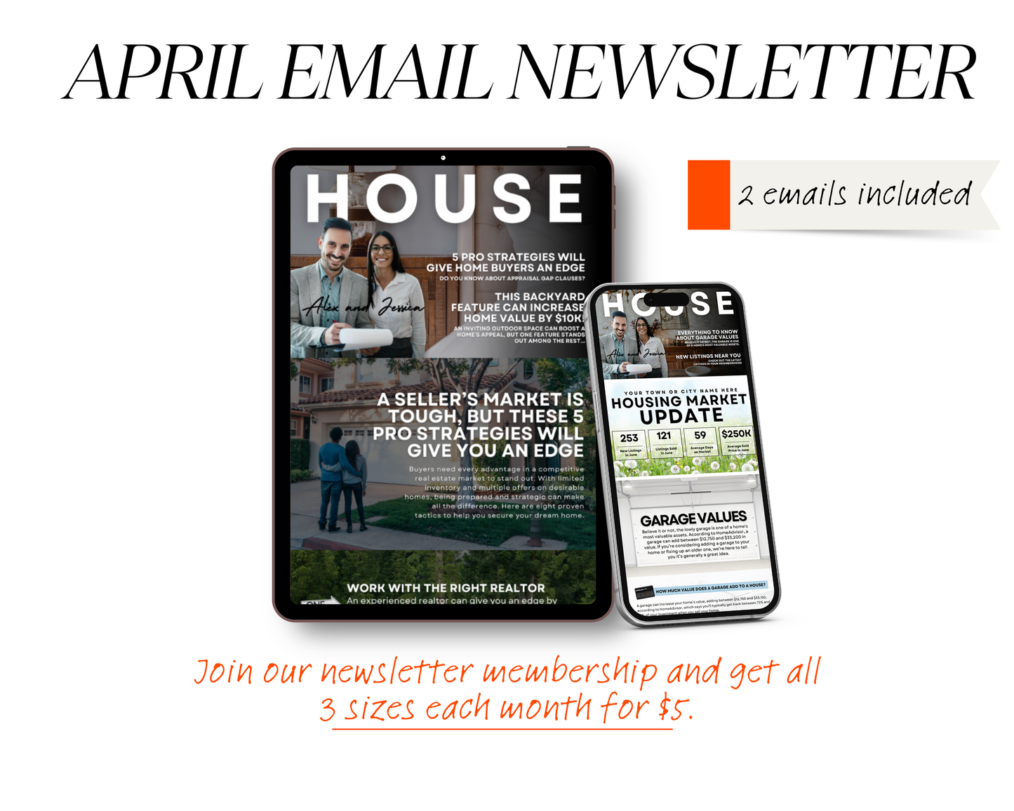 April Email Newsletter - Real Estate Template