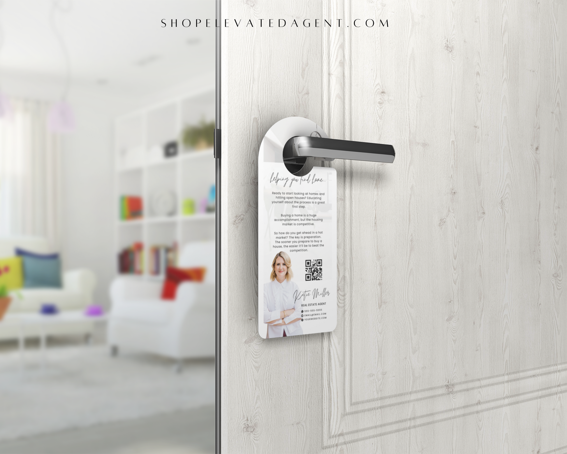 Real Estate Template – Door Hanger with Home Buying Process