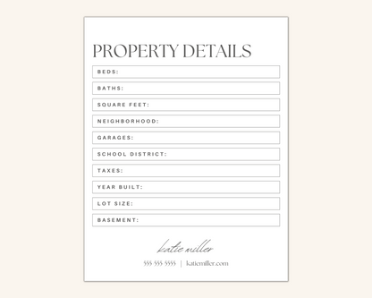 Just Listed Flyer - Peaceful Brand