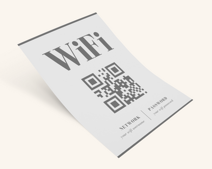 Real Estate Template – Airbnb Wifi Sign 1