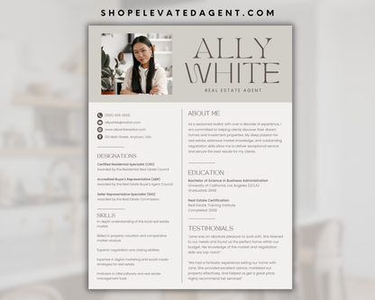 Resume Template 1