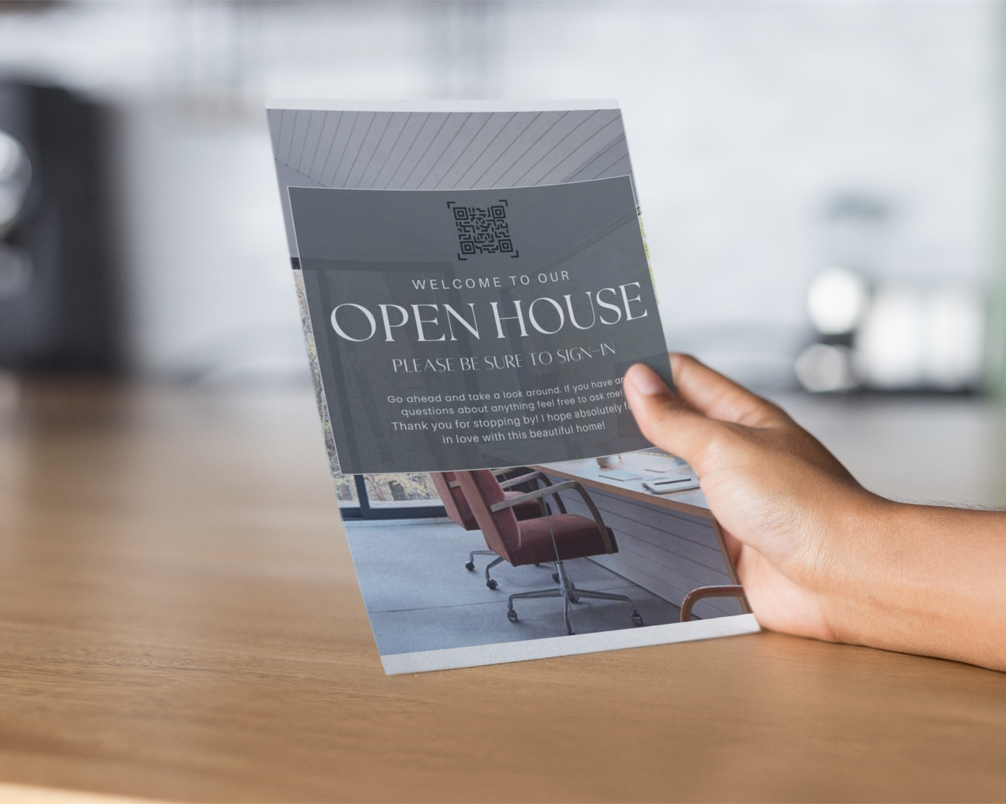 Real Estate Template – Peaceful Open House Welcome Sign