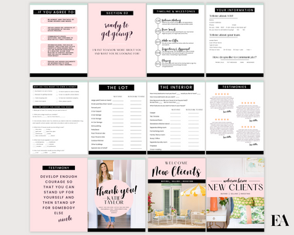 Real Estate Client Onboarding Packet, Real Estate Template, New Client Welcome Packet, Real Estate Flyer, Home Buyer Packet, Canva Template 