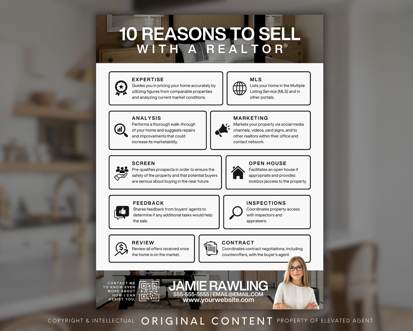 10 Reasons to Use a Realtor Flyer - Classic Design Style