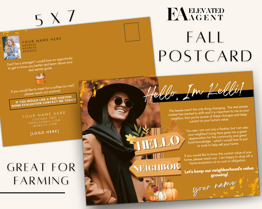 Real Estate Template – Fall Real Estate Postcard