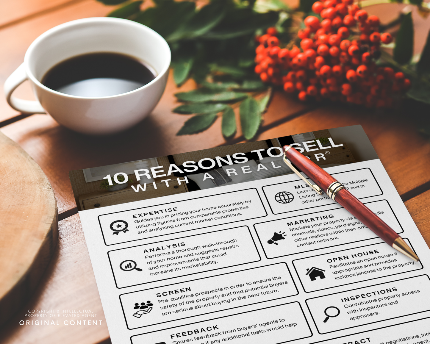 10 Reasons to Use a Realtor Flyer - Classic Design Style