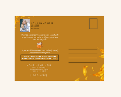 Real Estate Template – Fall Real Estate Postcard