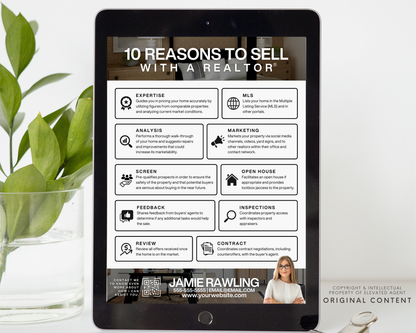 10 Reasons to Use a Realtor Flyer - Classic Design Style