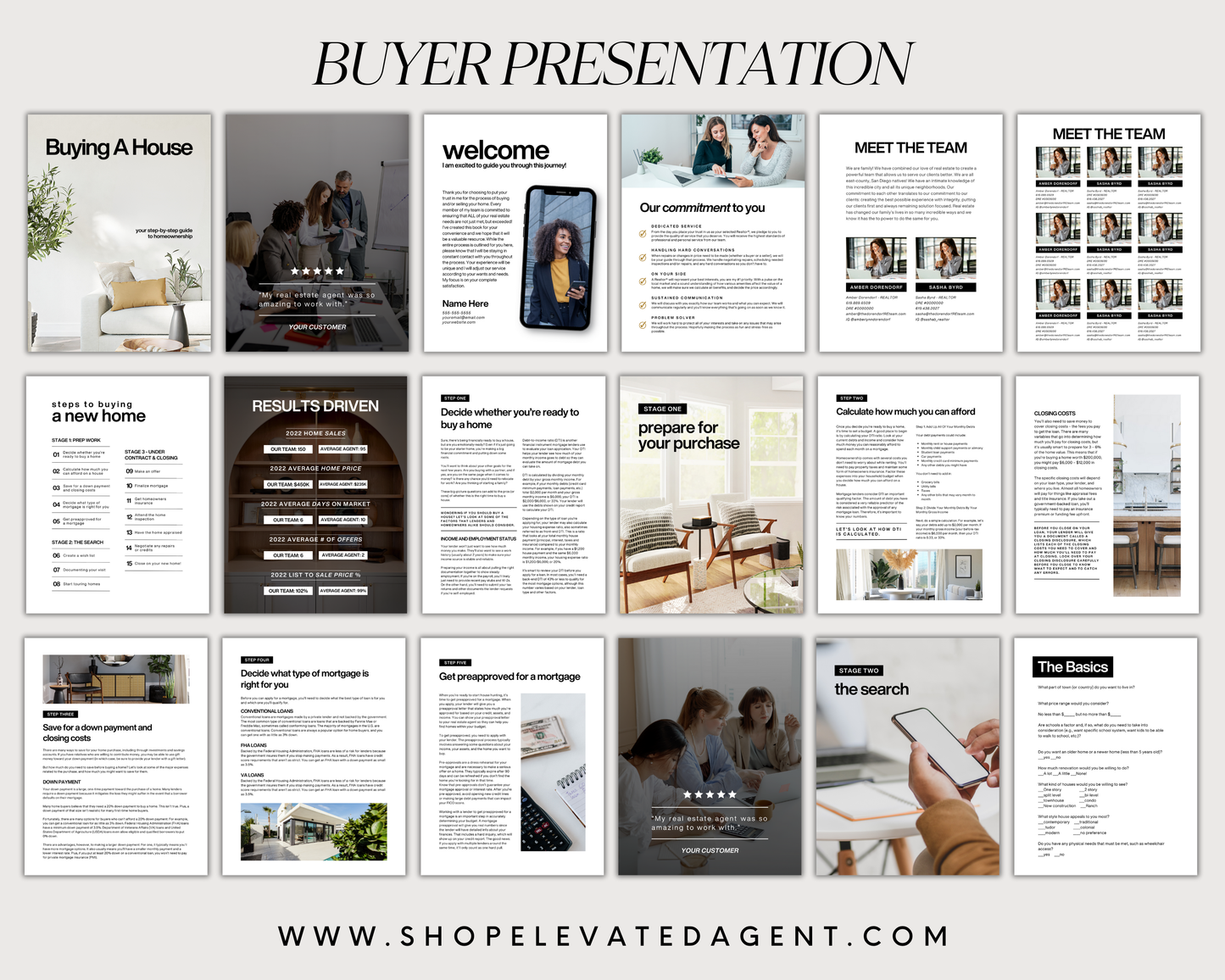 Buyer and Listing Presentation Bundle - Classic Design Style