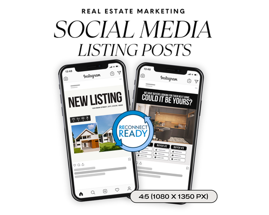 Social Media Listing Posts 3 - Minimal Design Style