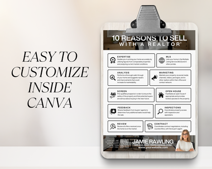 10 Reasons to Use a Realtor Flyer - Classic Design Style