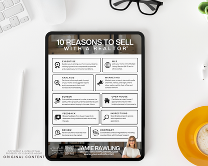 10 Reasons to Use a Realtor Flyer - Classic Design Style