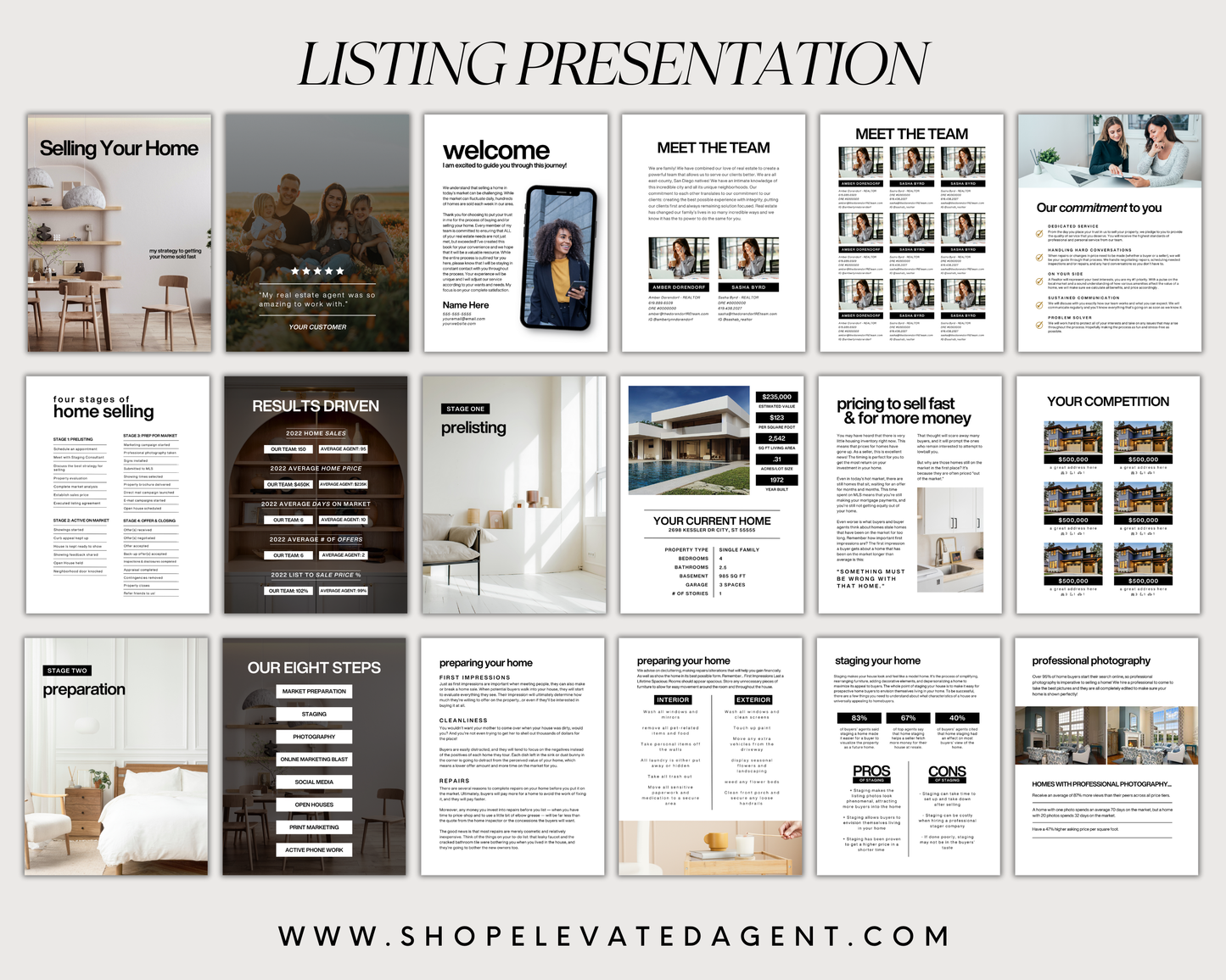 Buyer and Listing Presentation Bundle - Classic Design Style